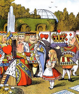 K  .    .  . Alice in Wonderland. Croquet.