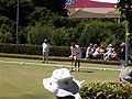 World Championship Cape Town 2008 Reg Bamford SA playing in final at Kelvin Grove. South African Croquet Association.