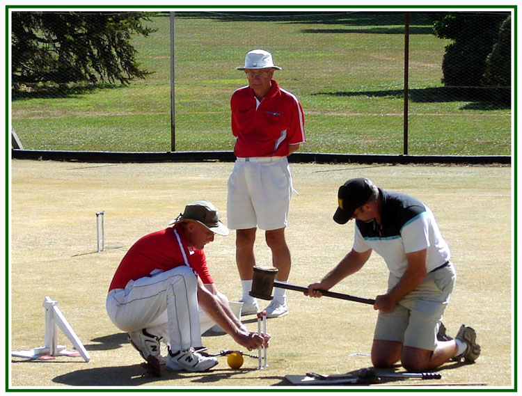 United croquet club Christchurch New Zealand, 2008. Referee.