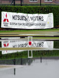 Cheltenham croquet club after heavy rain. 2010.