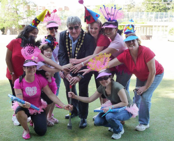 Mad Hatters - It was an open day organised together by the Club and the local Willoughby Council to promote the Club and the Game. It was based on Carroll's Alice in Wonderland. Chatswood Croquet Club, Sydney, Australia.
