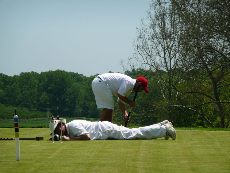 Croquet. The picture was taken in Maryland, USA, at the Peachwood Classic. .