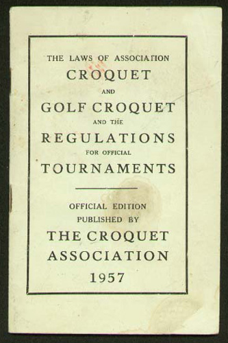 Croquet. .